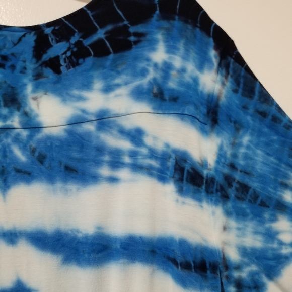 Young Fabulous And Broke Malik Blue Tie Dye Jersey Romper Size Large - Picture 13 of 15